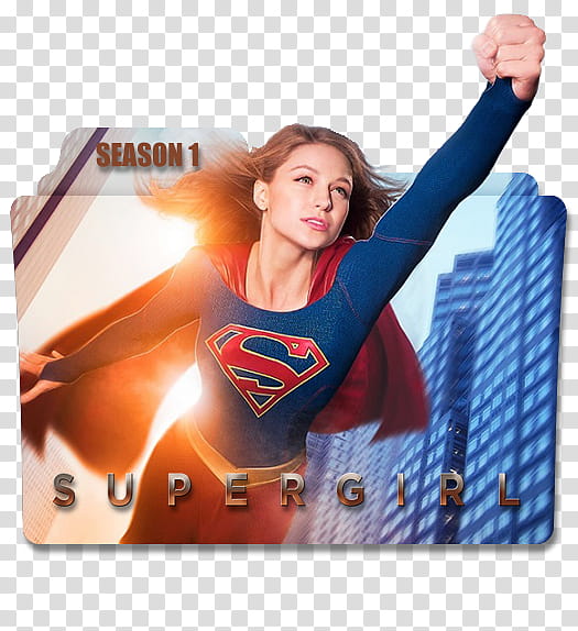 Supergirl Serie Folders, Supergirl-themed folder transparent background PNG clipart