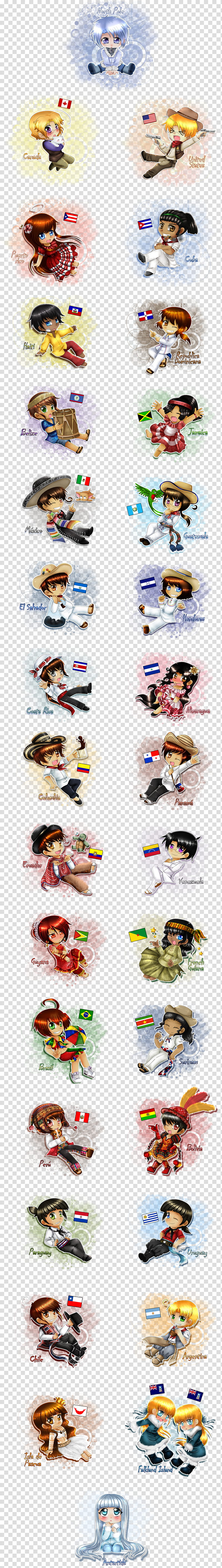 The Most Beautiful Continent, assorted anime character lot transparent background PNG clipart