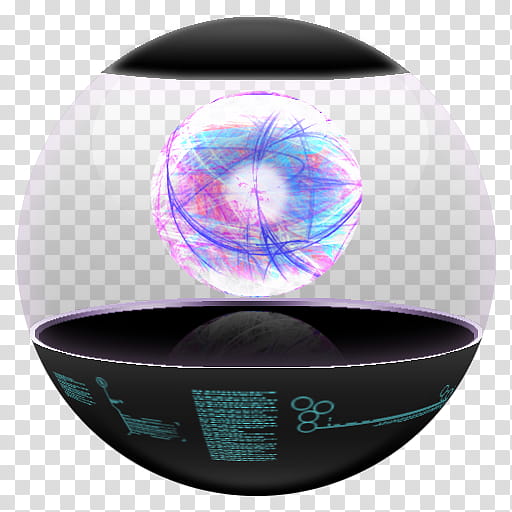 Energy Orb, blue, white, and pink planet icon transparent background PNG clipart