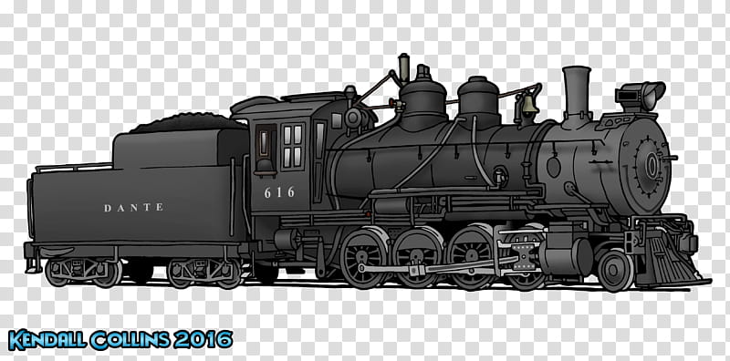 Train, Locomotive, Rail Transport, Steam Locomotive, Steam Engine, Great Western, Railroad Car, Digital Art transparent background PNG clipart