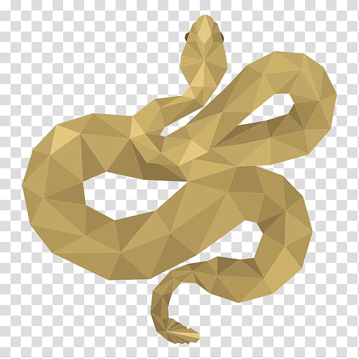 Snake, Snakes, Snake Charming, Cobra, Yellow, Origami transparent background PNG clipart