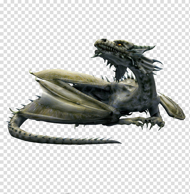 E S Epic dragon, gray dragon character transparent background PNG clipart