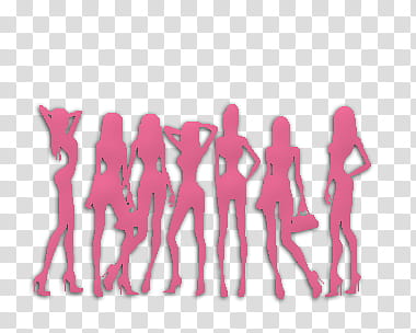 Girls en silueta  transparent background PNG clipart