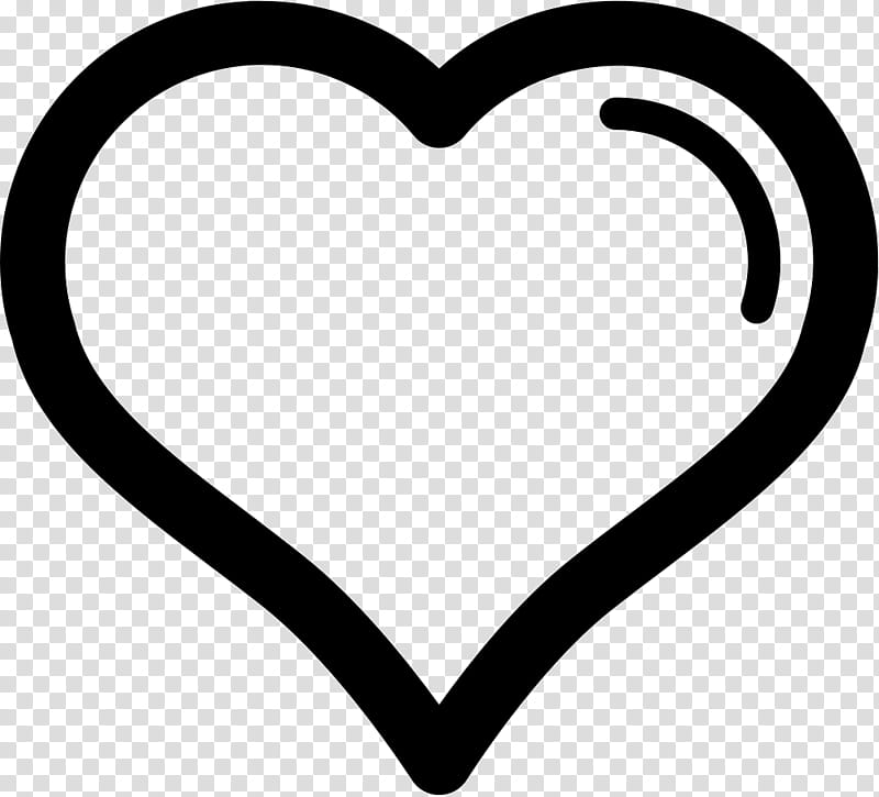 Love Black And White, Heart, Symbol, Email, Black And White , Line ...