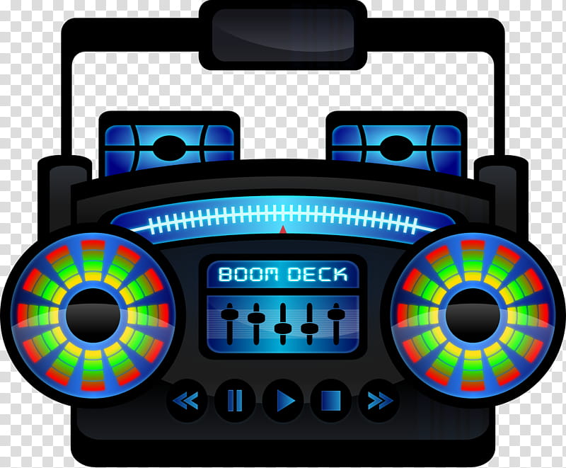 Mini BoomBox Black, black boombox icon transparent background PNG clipart
