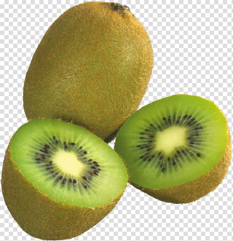 Fruit, two sliced kiwi fruits illustration transparent background PNG clipart