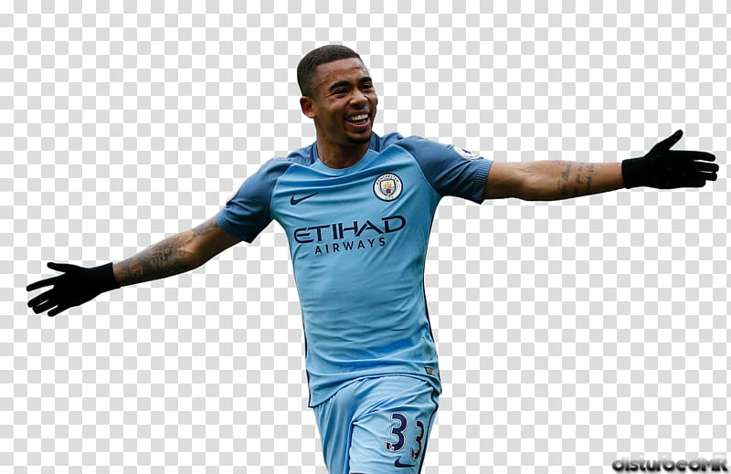 Gabriel Jesus Manchester city Render transparent background PNG clipart