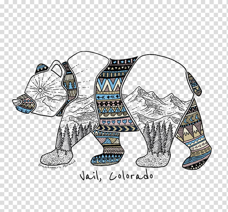 Indian Elephant, Bear, Sticker, Colorado, Dog, Mammal, Art, Printing transparent background PNG clipart