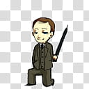 BBC Sherlock Mycroft, brown-haired male anime character transparent background PNG clipart