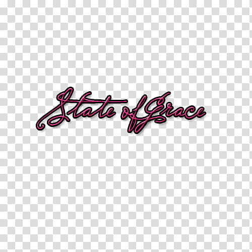 Texto State of Grace transparent background PNG clipart