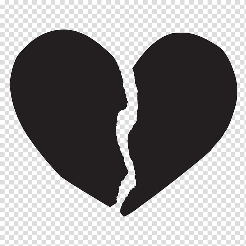 Social Media Icons, Broken Heart, Love, Silhouette, Black And White
, Hand transparent background PNG clipart