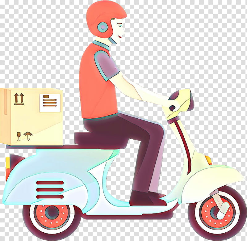 Ajira service Delivery Labor Vehicle, Cartoon, Scooter, Riding Toy, Vespa, Automotive Wheel System, Rolling transparent background PNG clipart