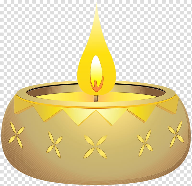 Diwali Oil Lamp, Diya, Diwali Diwali, Candle, Rangoli, Yellow, Lighting, Candle Holder transparent background PNG clipart