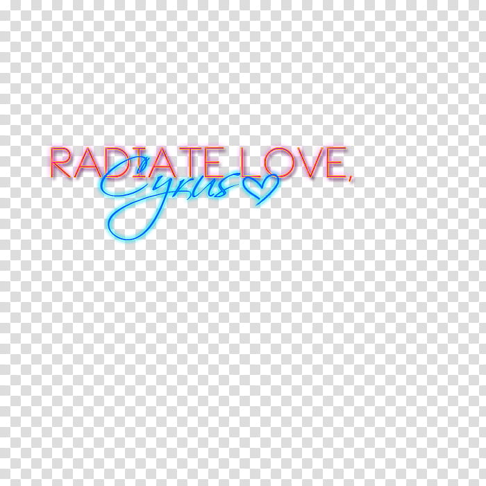 Marca de agua Radiate love Cyrus transparent background PNG clipart