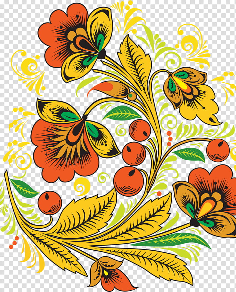Flowers Khokhloma Ornament Drawing Strawberries Motif Russian Blog  Khokhloma Ornament Drawing png  PNGWing