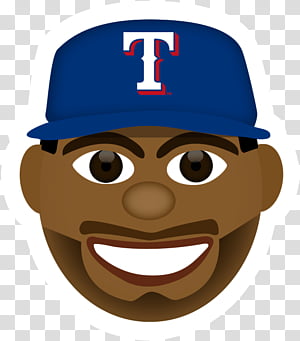 Los Angeles Dodgers Emoji Baseball player MLB, Emoji, face, hat png