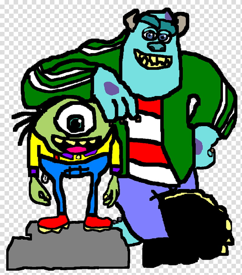 Mike y Sulley como Ed y Eddy transparent background PNG clipart