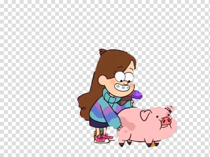 Suscriptores Youtube, cartoon character girl holding pig transparent background PNG clipart