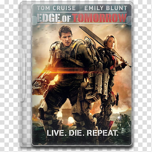 Movie Icon Mega , Edge of Tomorrow, Edge of Tomorrow DVD transparent background PNG clipart