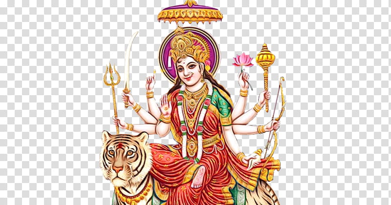 Durga Puja, Navaratri, Kali, Aarti, Dussehra, Rama, Goddess, Saraswati transparent background PNG clipart