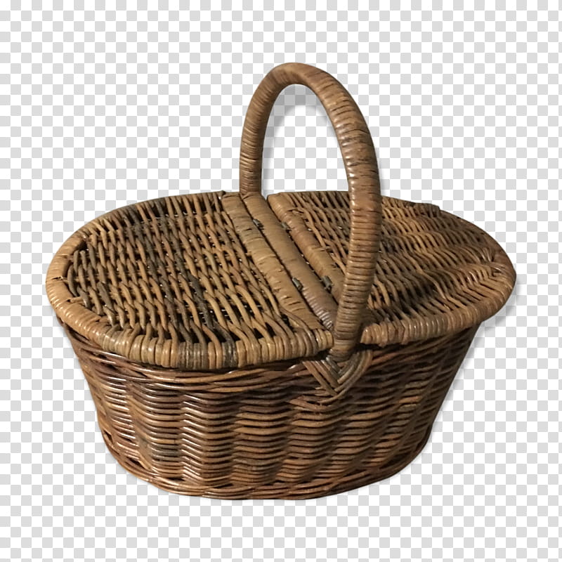 Vintage, Basket, Wicker, Furniture, Picnic Baskets, Storage Basket, Rattan, Antique transparent background PNG clipart