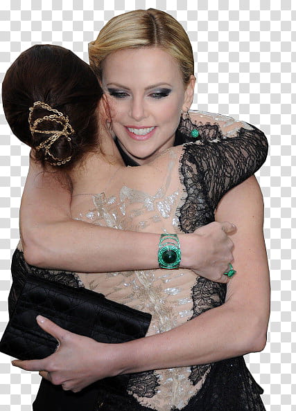 Kristen Stewart and Charlize Theron Render transparent background PNG clipart