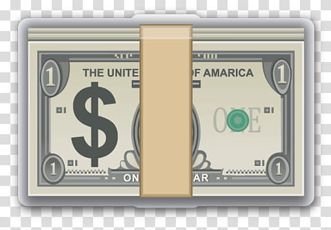EMOJI STICKER ,  U.S. dollar banknote transparent background PNG clipart