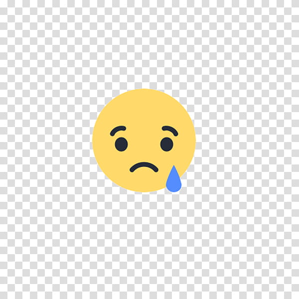 Facebook Emoji, crying emoticon illustration transparent background PNG clipart