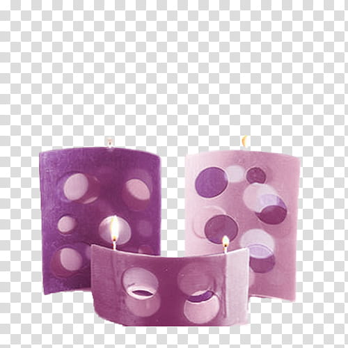 Velas Estilo Vintage, purple and pink candles on blue background transparent background PNG clipart
