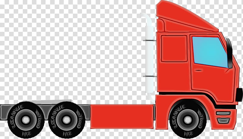Cargo Public utility Commercial vehicle Truck, Watercolor, Paint, Wet Ink, Semitrailer Truck, Cylinder, Car Tires, Land Vehicle transparent background PNG clipart