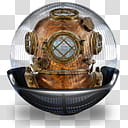 Sphere   , vintage diving helmet logo transparent background PNG clipart