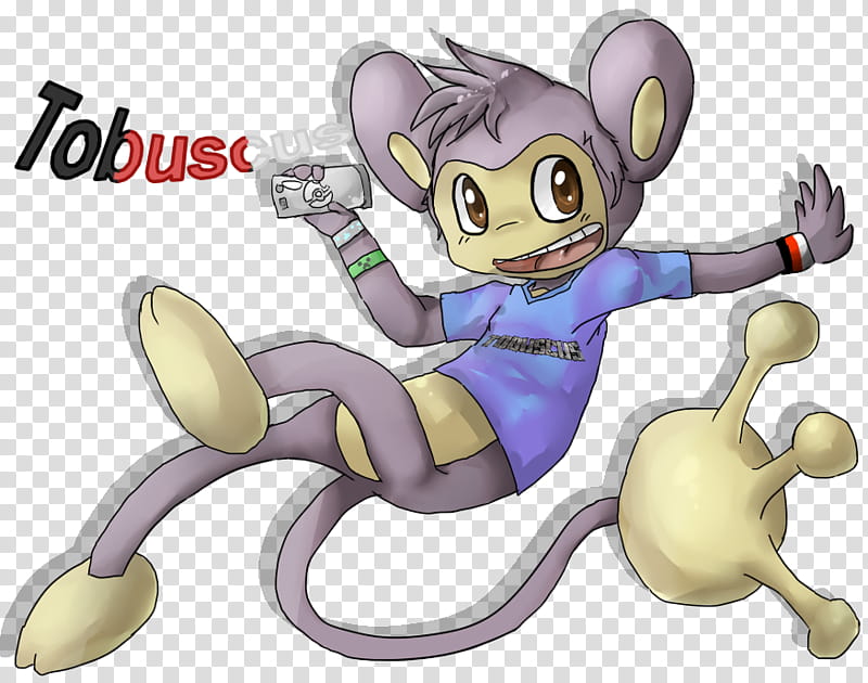 Youtubers as Pokemon #, Tobuscus, gray monkey cartoon characters transparent background PNG clipart