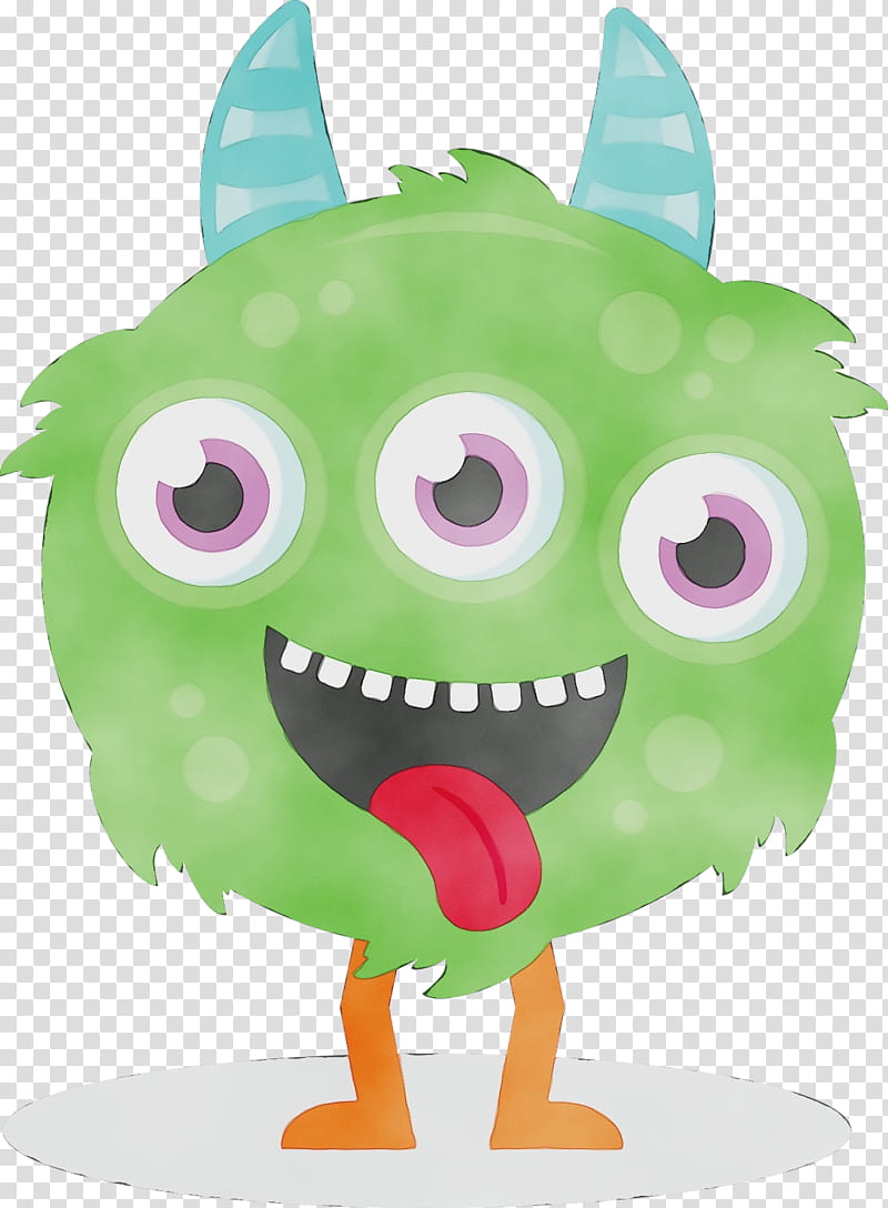 Monster, Silhouette, Cuteness, Scrapbooking, Little Monsters, Cartoon, Green, Smile transparent background PNG clipart
