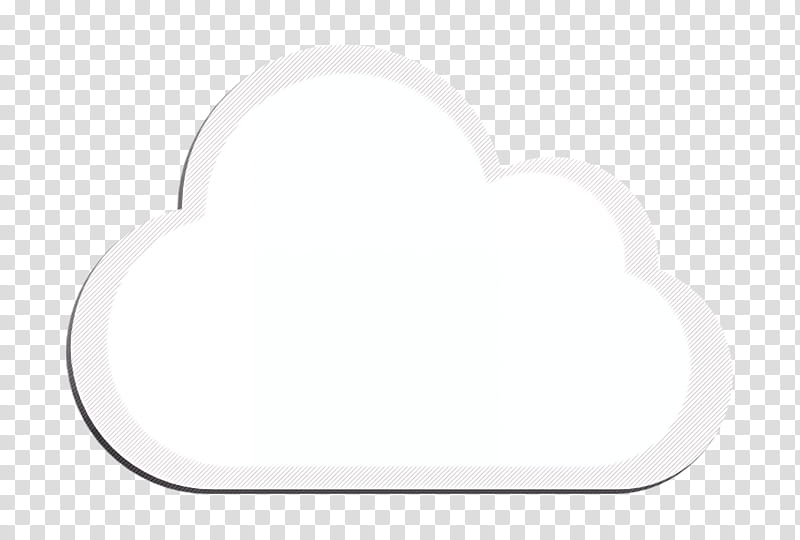 Weather icon Cloud icon, White, Heart, Love, Meteorological Phenomenon, Blackandwhite, Logo, Circle transparent background PNG clipart