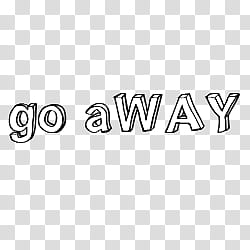 Texture, go away text transparent background PNG clipart