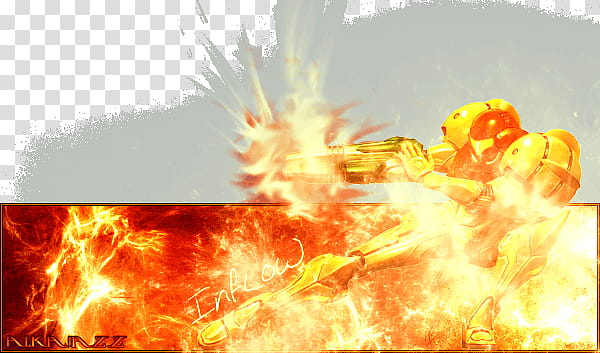 Samus, yellow and orange illustration transparent background PNG clipart