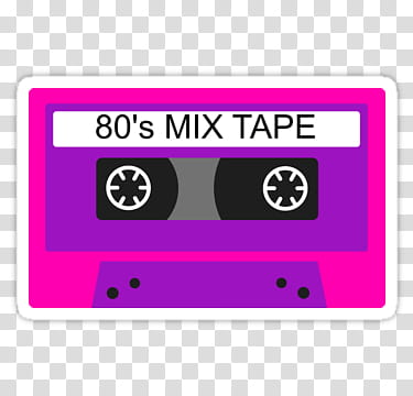 LOGOS, purple and pink 's Mix Tape art transparent background PNG clipart