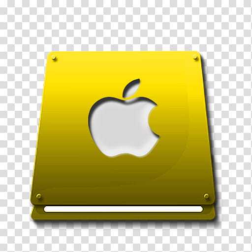 Black Shift HDD, Yellow Shift Apple HDD transparent background PNG clipart