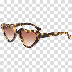 O sunglasses, tortoiseshell framed heart sunglasses illustration transparent background PNG clipart