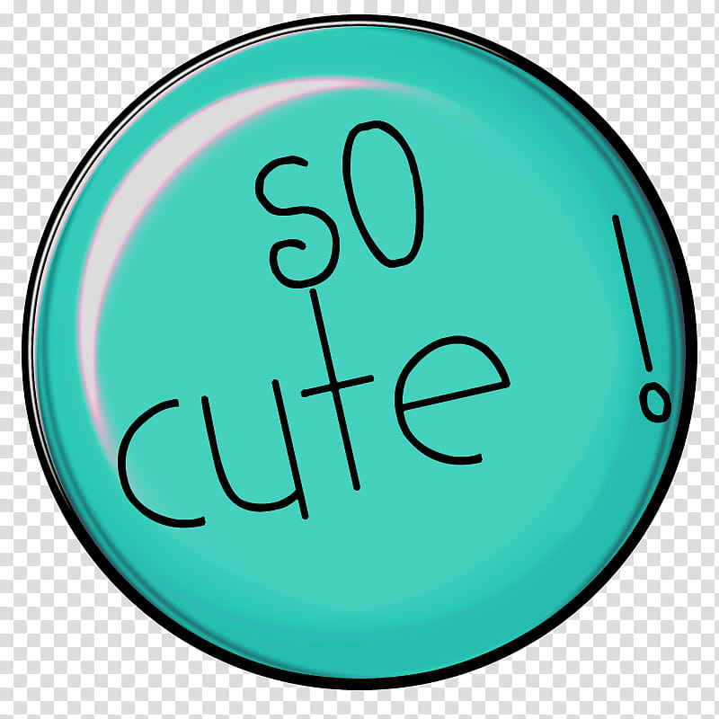 So Cute , round green so cute! illustratoin transparent background PNG clipart