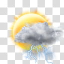 AccuWeather COLOR Weather Skin, yellow sun and white clouds illustration transparent background PNG clipart