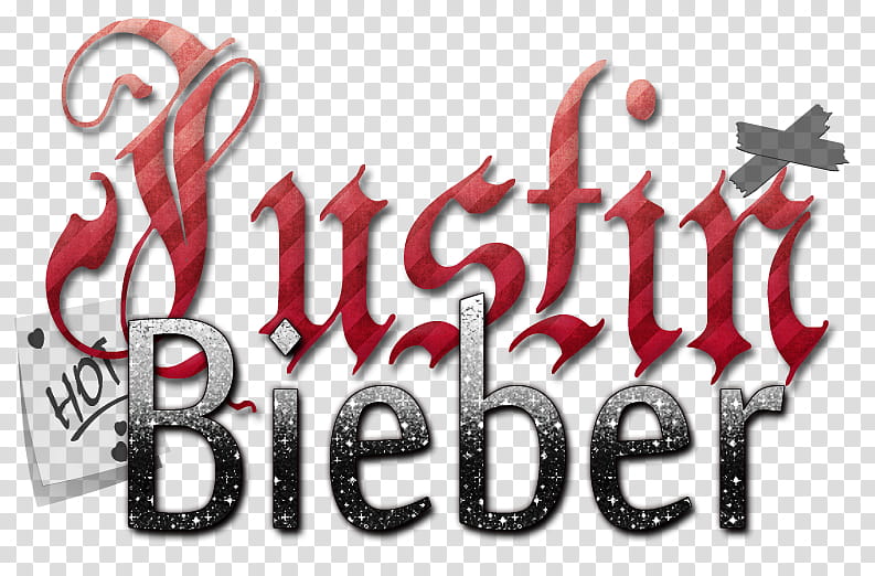 Justin bieber nombre transparent background PNG clipart