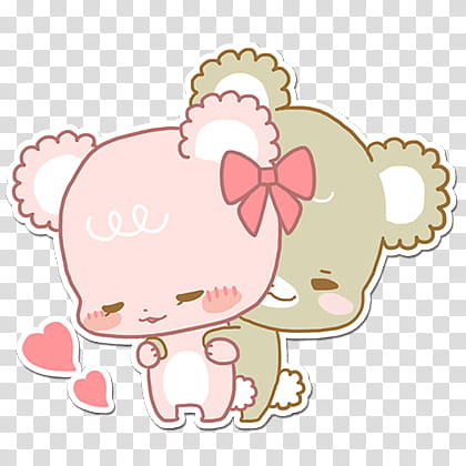 two hugging bears transparent background PNG clipart