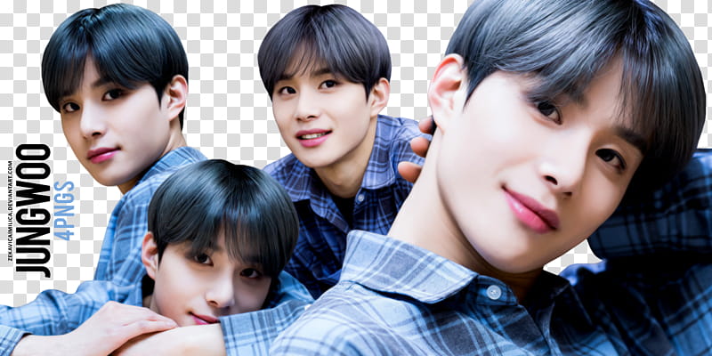 NCT Jungwoo Sweet Valentine Day, Jungwoo collage transparent background PNG clipart