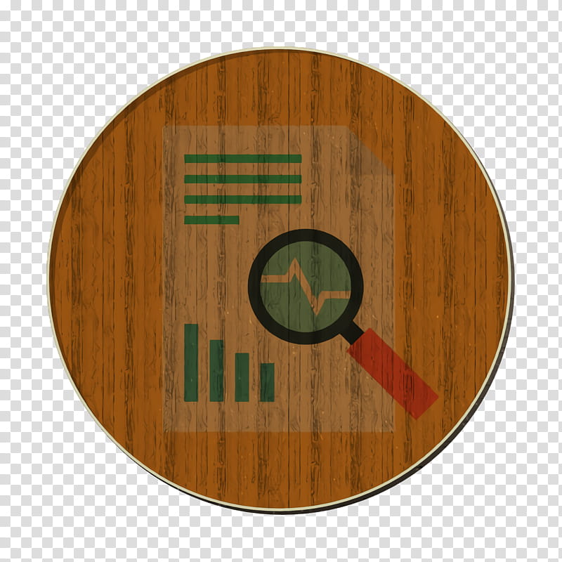 Analytics icon Reports and Analytics icon, Circle, Magnifying Glass, Plate, Wood Stain, Tableware, Ping Pong, Racket transparent background PNG clipart