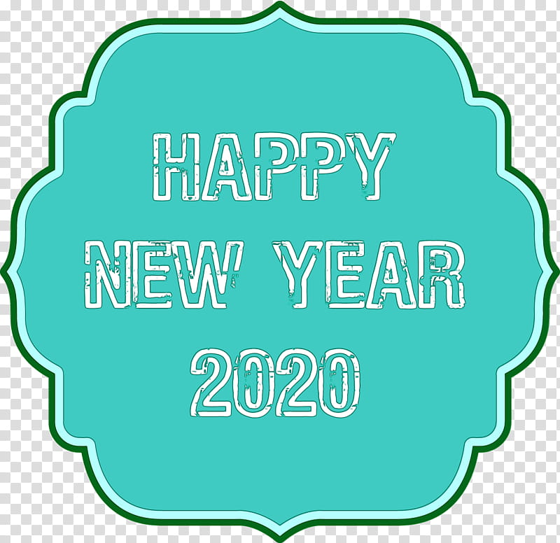 green text line font label, Happy New Year 2020, New Years 2020, Watercolor, Paint, Wet Ink transparent background PNG clipart