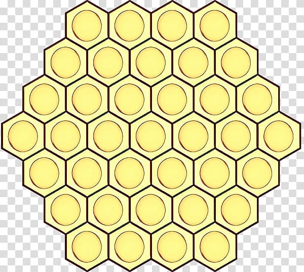 yellow pattern line circle honeycomb transparent background PNG clipart