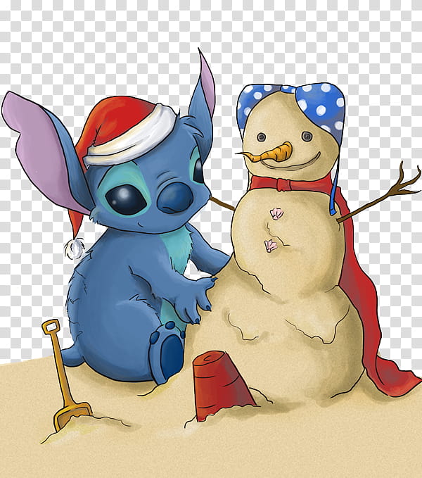 Merry Christmas from Hawaii, Stitch cartoon character illustration transparent background PNG clipart