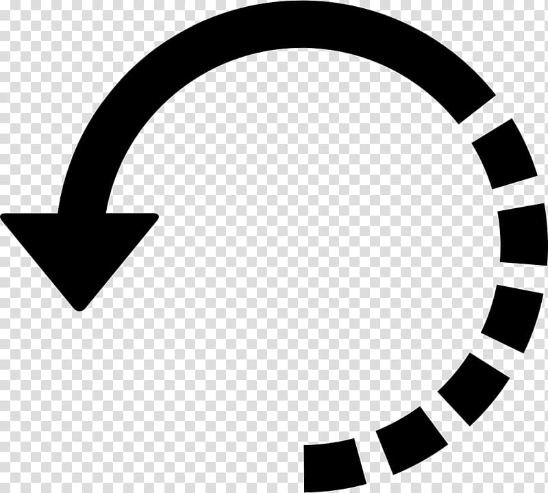 Circle Background Arrow, Clockwise, Rotation, Symbol, Blackandwhite, Logo transparent background PNG clipart