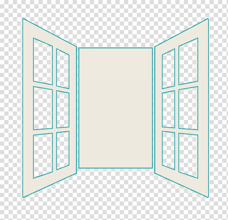 Opened window door of glasses icon House Things icon Window icon, Buildings Icon, Wall, Architecture, Room, Rectangle, Daylighting, Sash Window transparent background PNG clipart